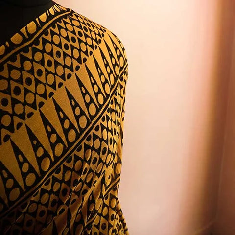 Mustard colour Georgette sarees