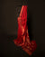 Crimson Elegance Red Kota Cotton Zari Printed Saree, Full size 