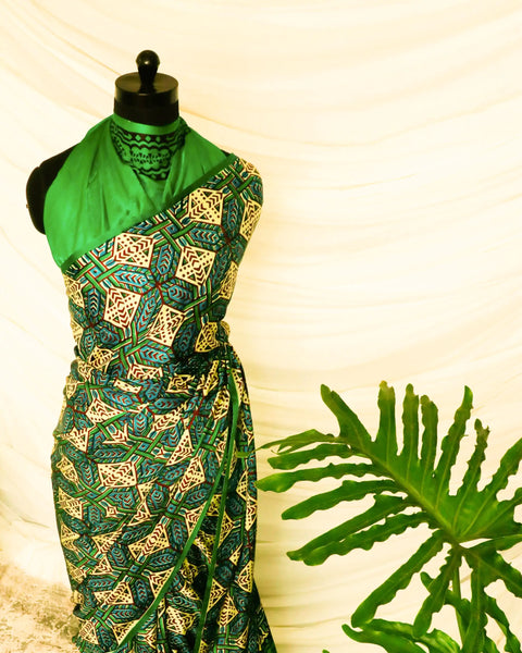 Pure Handloom Green Gaji Silk Saree
