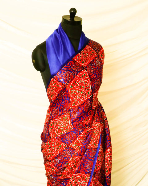 Pure Handloom Red Luxury Gaji Silk Saree