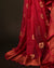Rosy Radiance Pink Kota Cotton Zari Printed Saree, Bottom side close up