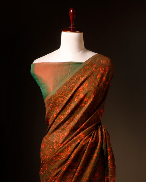 Burgundy Elegance Maroon Soft and Light Handloom Silk Cotton Saree