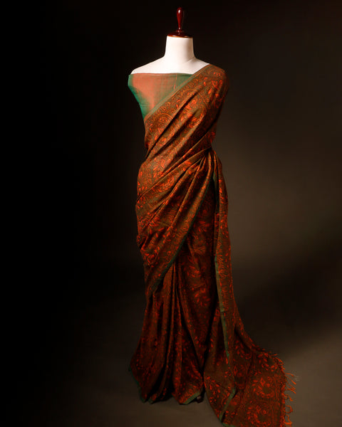 Burgundy Elegance Maroon Soft and Light Handloom Silk Cotton Saree