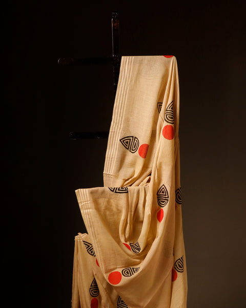 Sandal Serenity Mul Cotton Saree