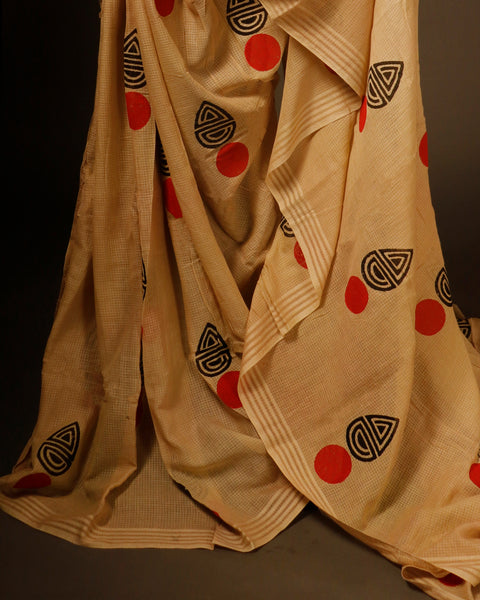 Sandal Serenity Mul Cotton Saree