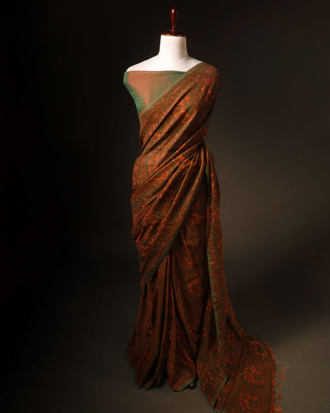 Burgundy Elegance Maroon Soft and Light Handloom Silk Cotton Saree