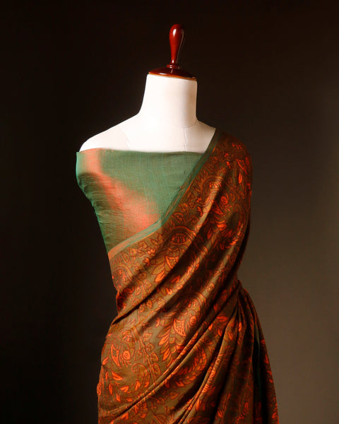 Burgundy Elegance Maroon Soft and Light Handloom Silk Cotton Saree