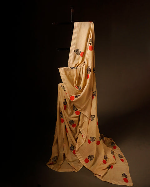 Sandal Serenity Mul Cotton Saree