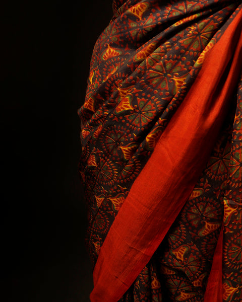 Scarlet Whispers Red Soft and Light Handloom Silk Cotton Saree